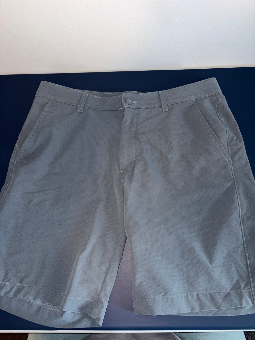 Under Armour Gray Flat-Front Performance Chino Shorts